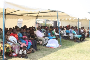 Parents during the school's open day.