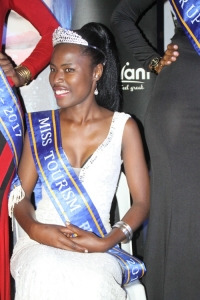 Najjemba Rita smiling after she was voted the hottest babe of the day.