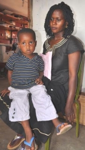 Rhona Atuhirwe With Her Kid