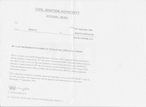 Mr. Bbaale's letter reminding consolata's to submit her appraisal forms.