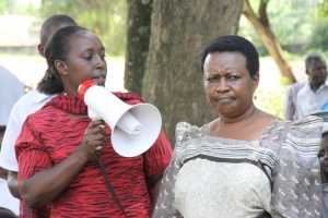mubangizi-looking-disgusted-as-rose-tumusiime-begs-for-votes. The picture was taken in 2015 at the Mayor's Gardens while the NRM MP Aspirants where still contesting as the Flag bearer