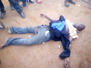 UPDF rammed into the school teacher who was heading to Entebbe on the Motorbike.