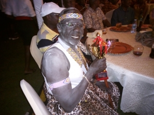General Gier Chuang lit up the 19th hole thanks to his South Sudan Traditional Outfit.
