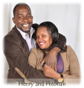 Henry Kabuye and Phionah in wedding bells.