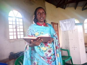 Hon. Tumusiime celebrated her Easter Sunday Church service at St. Andrew's Church of Uganda in Kigungu.
