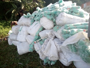 Impounded illegal fishing nets.