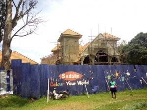 New Entebbe St. John's Church under construction. Shs255 is needed to complete the church.