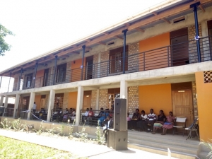 The two storied Class room block that will house the Computer lab.