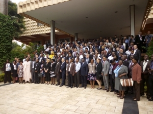 Global AIM 2017 conference participants in a group photo at the Serena Hotel. A total of 61 delegates are taking part in the three day conference.