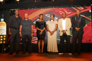 The finalists with UBL Brand Manager Nakiyaga Annette (in Black) and Rwandair Country Manager Ada Mugyenyi Magezi. Photo Credit (Studio 256/Timothy Okiror)