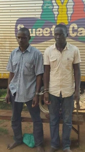 The two Thugs shortly after they were arrested.