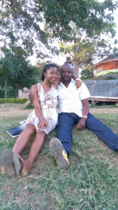 Tycoon Gitta with soupy Pauline Nagawa .