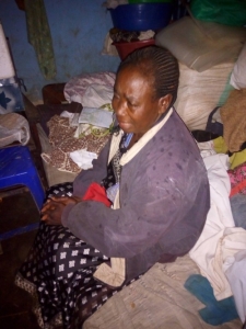 Doreen Namusisi, the grandmother of the deceased in tears.