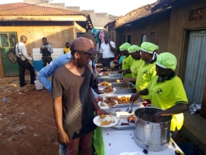 Food was in plenty.