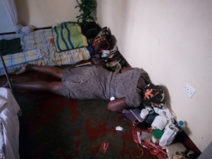 Jane Agaba's body lies in her room where she was electrocuted to death.