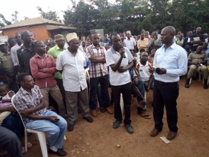 Residents in Abaita Ababiri asked several questions pertaining to security.