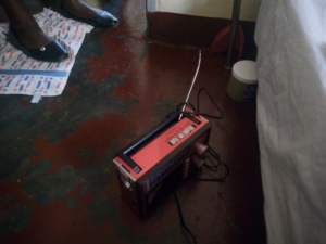 The radio that ended Jane Agaba's life.