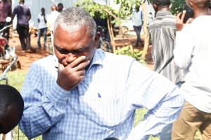 Anatoli Ndyabajeera, the husband to the deceased in shock.