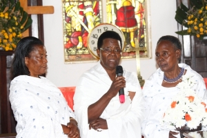 Joy Kahangirwe (middle) described her late husband as a romantic man who was humble and loved peace.