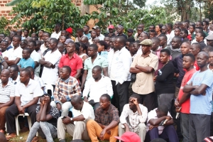 Kitala residents turned up in big numbers for the meeting.