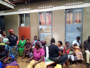 Middle is Harriet Nankya's apartment, co-wife to the deceased.