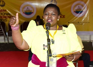 NRM Secretary General, Justine Kasule Lulumba's Black V8 Monster Ride knocked dead Jane Namara on Monday in Lweza.