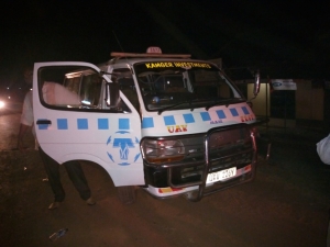 The Taxi that Mugisha was driving was impounded.