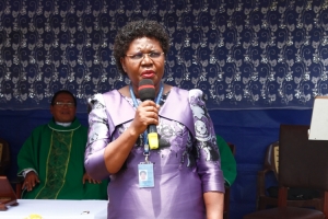 CAA Director Finance Samalie Kisekka spoke on behalf of the Managing Director Dr. David Kakuba.