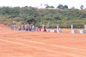 Construction works on the new cargo centre are so far at 25 percent and are on schedule.