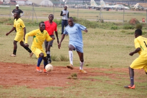 Fresh Handling (in yellow) beat Airforce on away goals rule to advance to the semifinals.