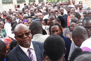 Hundreds of mourners graced the burial of the Late Jane Frances Ssempuuma in Kitala Zone, Katabi Town Council.