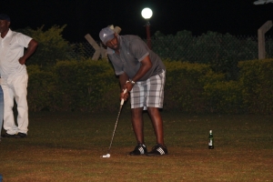 Marvin Kagoro emerged runners up with 14 putts in the Inaugural putting Challenge.
