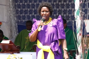 Molly Namulumba thanked CAA For supporting the Catholic Chaplaincy at Entebbe Airport.