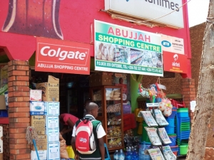 The Abujjah shopping center where tins of milk was stolen