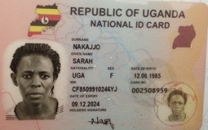 The deceased's national ID.