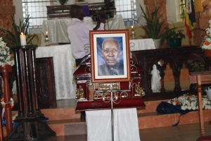 Late Alex Rutimbirayo's casket.