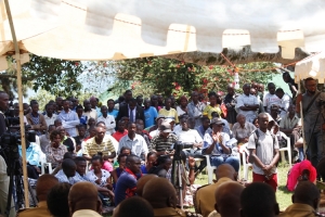 Locals in Kasenyi graced the press conference.