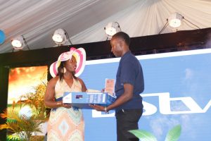 Joel Basalaine walked away with a Dstv decoder from Multichoice.