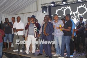 Team Kigali mingled with their Entebbe counterparts at the 19th hole. 