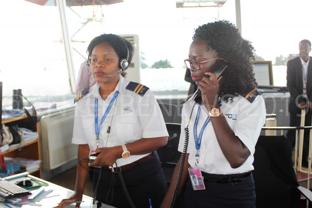 Female Air Traffic Control Officers On Duty.