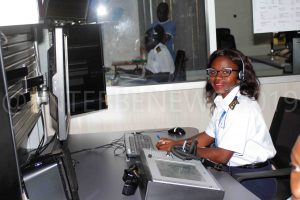 Eva Luyiga who has been working as an Air Traffic Control Officer for the last three years. 
