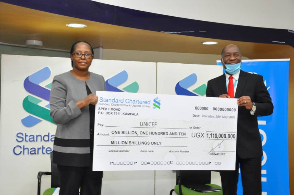 Standard Chartered donates US$300,000 (Over Ugx 1 billion) for immediate COVID-19 relief efforts in Uganda