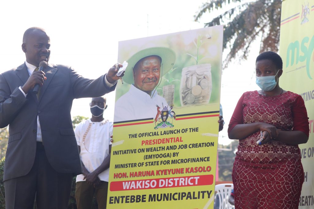 The State Minister for Microfinance, Haruna Kasolo