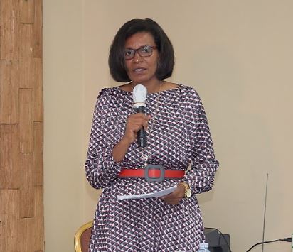 Ms. Lilly Ajarova, the Uganda Tourism Board speaking at the function (PHOTO/Nelson Mandela).