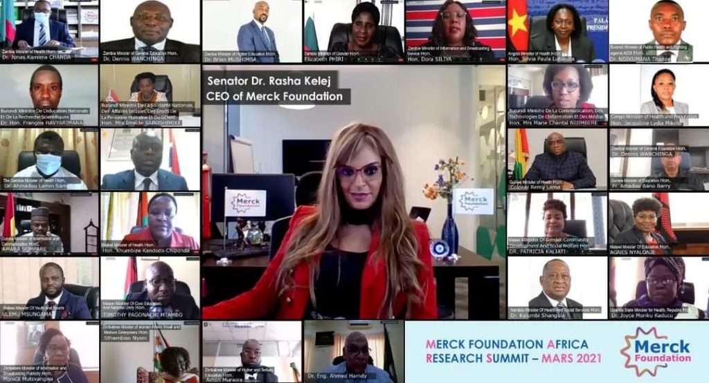 Merck Foundation brings 26 African Ministers together to Empower Women and Youth in STEM through their online Merck Africa Research Summit (MARS) in partnership with African Union
