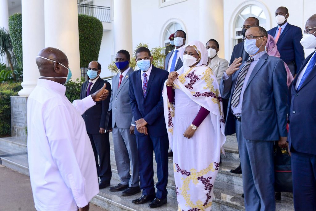 Special Envoy of the President of the Transitional Sovereign Council of the Republic of Sudan led by Foreign Affairs Minister Mariam Alsadiq Al Mahadi