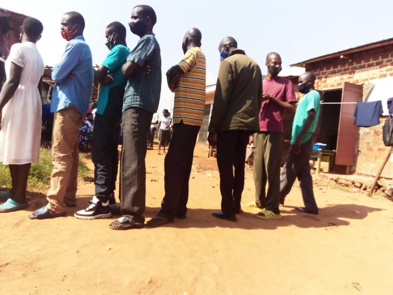 locals lining up to be registered