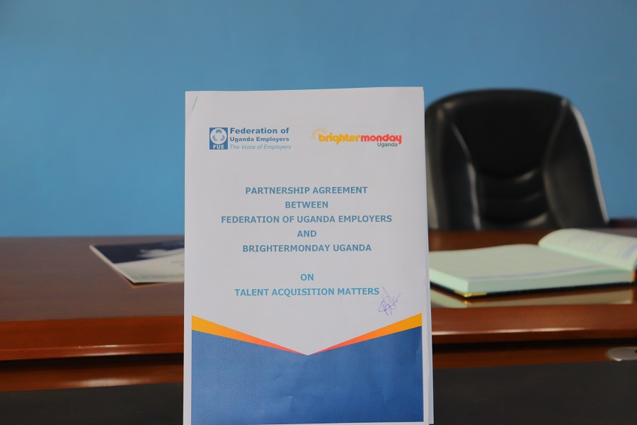 The MOU signed between BrighterMonday Uganda and Federation of Uganda Employers