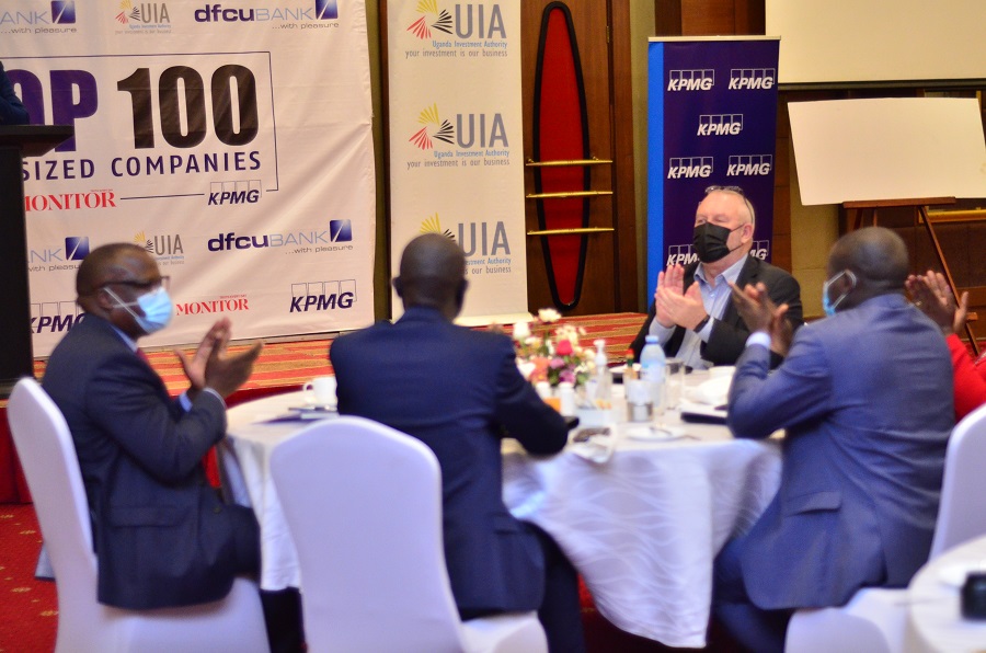The launch of the 2021 Uganda Top 100 mid-sized companies’ survey at Sheraton Hotel Kampala.