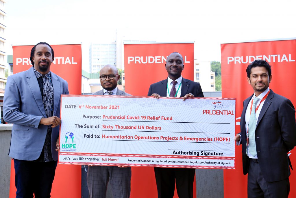 Prudential Uganda donates UGX 350 million to Teachers & Communities affected by Covid 19